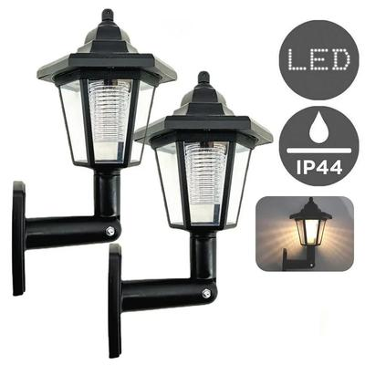 זוג מנורות קיר LED מעוצבות לגינה ולחצר – עמידות למים IP44