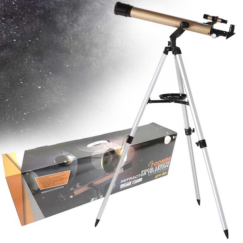 טלסקופ Kon Tiki – מגדיל פי 525 עם חצובה