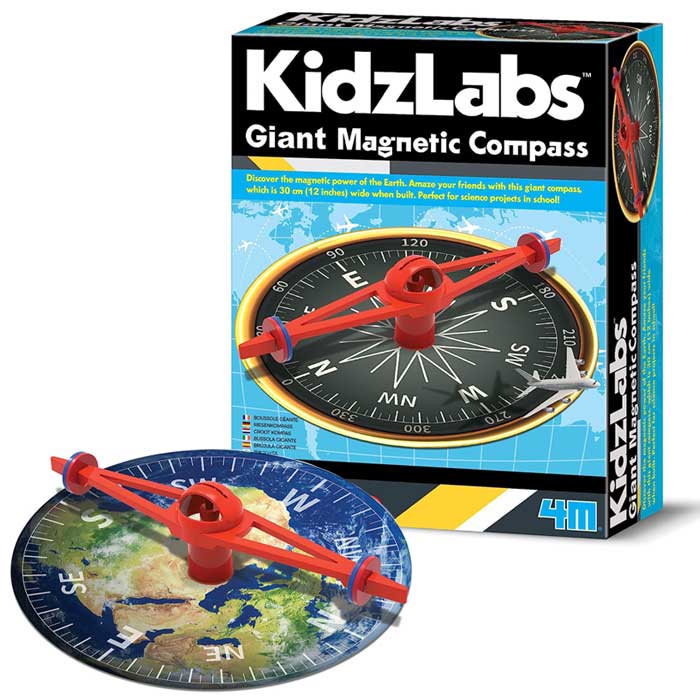 מצפן מגנטי ענק - מעבדת הילדים 4M