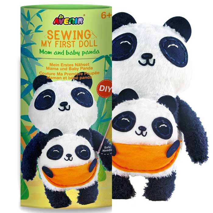 ערכת תפירה לילדים - בובת פנדה