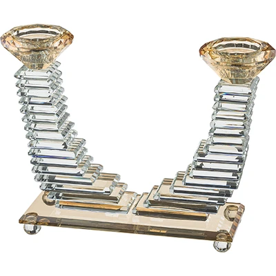 פמוטי קריסטל מהודרים 18 ס