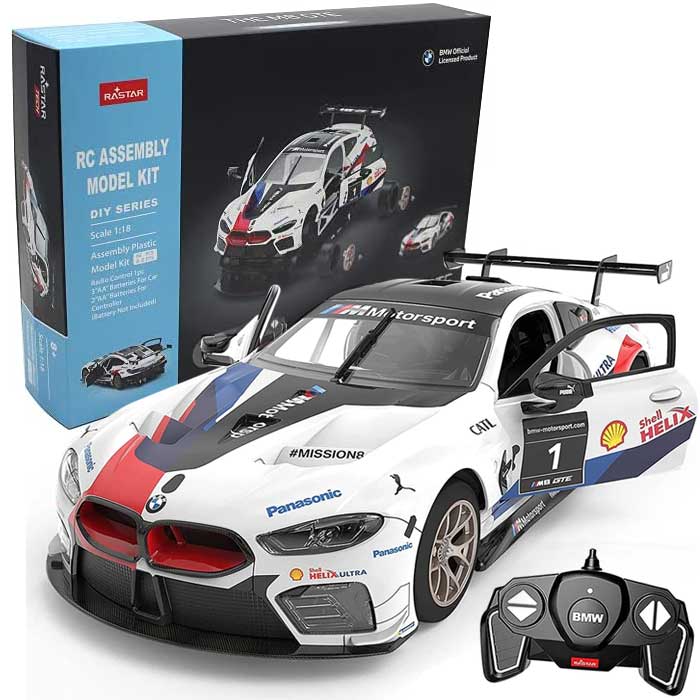 מכונית עם שלט BMW M8 GTE להרכבה עצמית