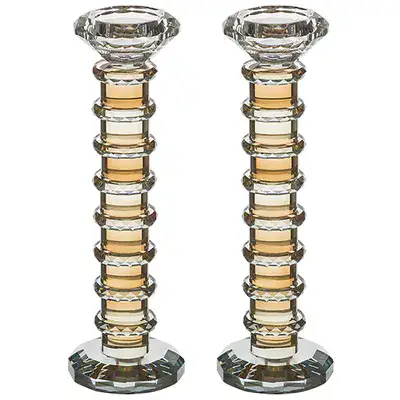 זוג פמוטי קריסטל מהודרים 22.5 ס"מ