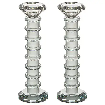 זוג פמוטי קריסטל מהודרים 22.5 ס"מ