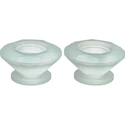 זוג פמוטים קריסטל גוון מט 4*7.5 ס"מ