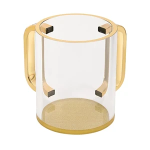 נטלה פרספקס מהודרת שקופה עם ידיות זהב 11 ס