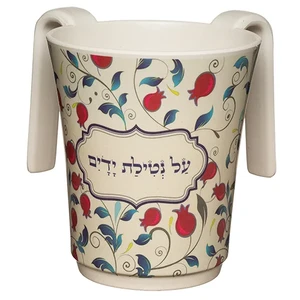 נטלה “במבוק עבה” עם הדפסה צבעונית רימונים 14 ס”מ