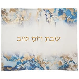 כיסוי חלה מהודר דמוי עור עם הדפסה 52*42 ס