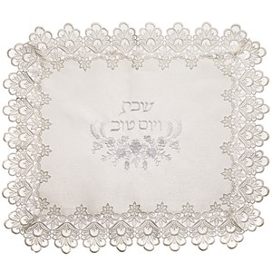 כיסוי חלה ברוקט עם תחרה עיטור תחתון 52X42 ס"