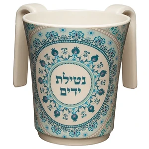 נטלה “במבוק עבה” עם הדפסה צבעונית גווני כחול 14 ס