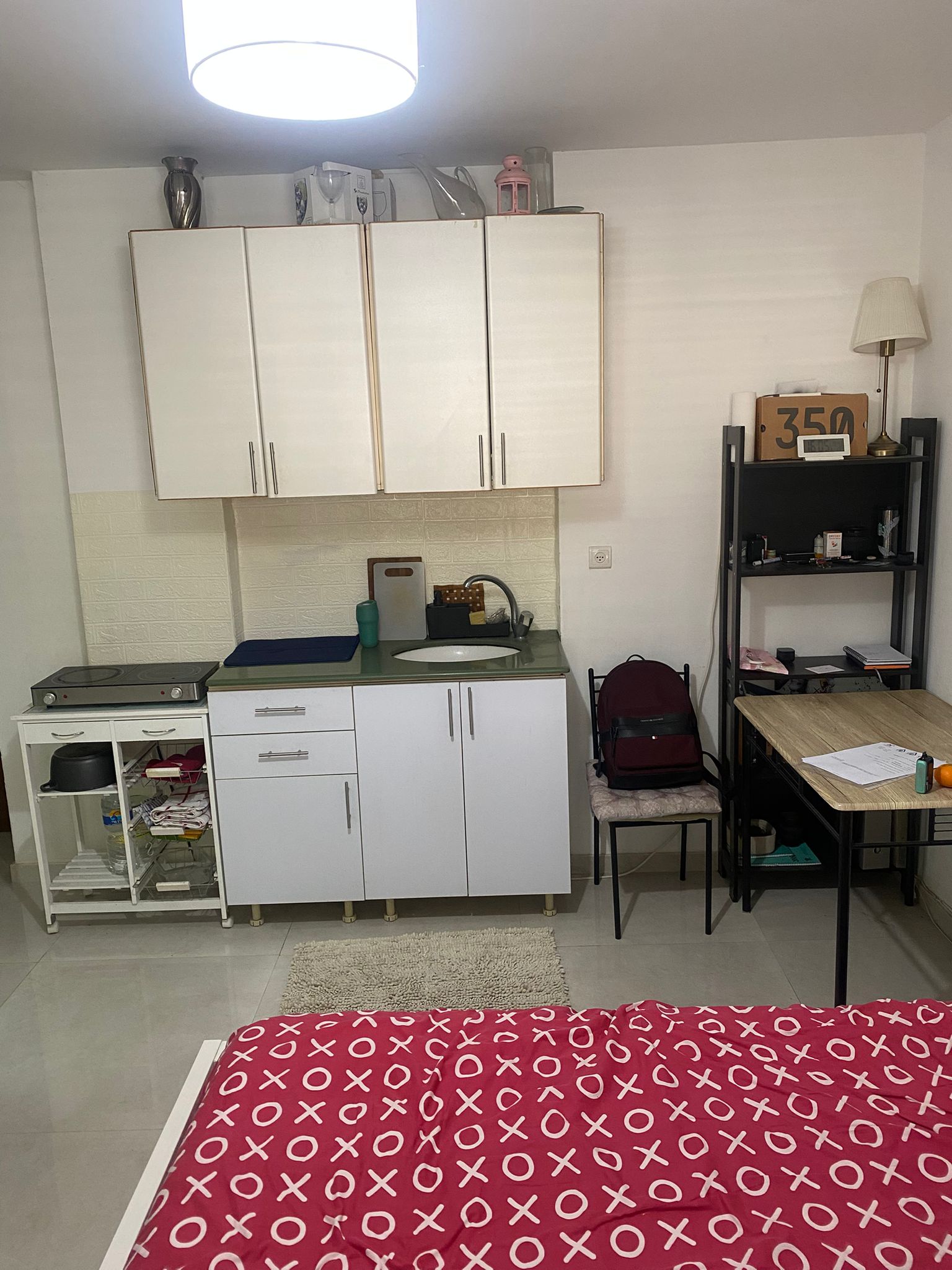 להשכרה יחידה בבניין עם מעלית הכוללת חדר שינה, מטבחון, שירותים ומקלחת, ממד שהוא ג